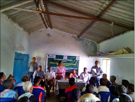 Outreach to farmers during Jai Kisan and Jai Vigyan week at Krishnagiri District in Tamil Nadu on 29.12.2015