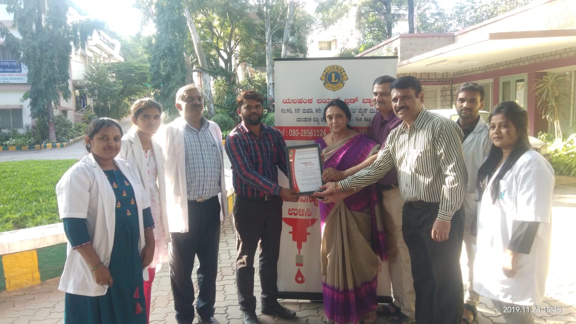 ICAR-NBAIR organized Blood Donation Camp