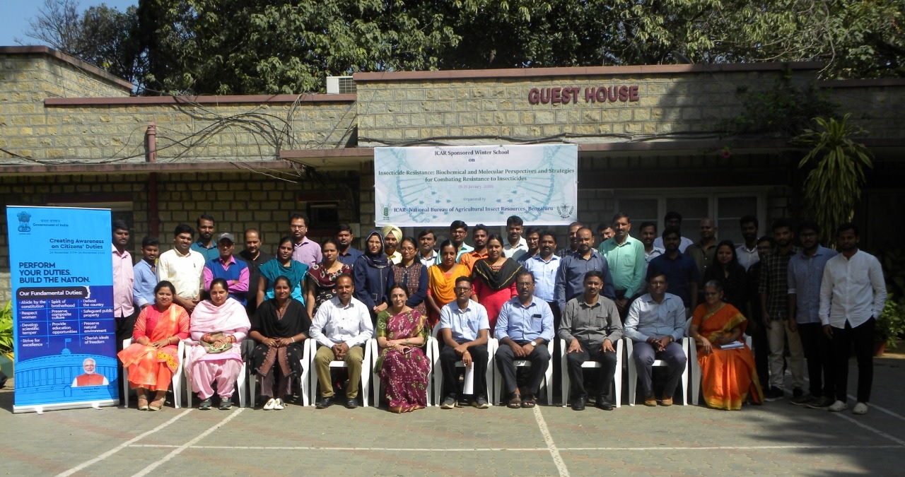 Successfully conducted 21 days ICAR sponsored winter school training 
