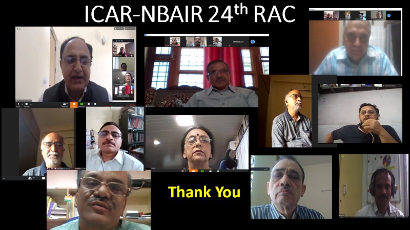 ICAR-NBAIR successfully conducts virtual meet of its 24th Research Advisory Committee meeting on 7th May 2020 