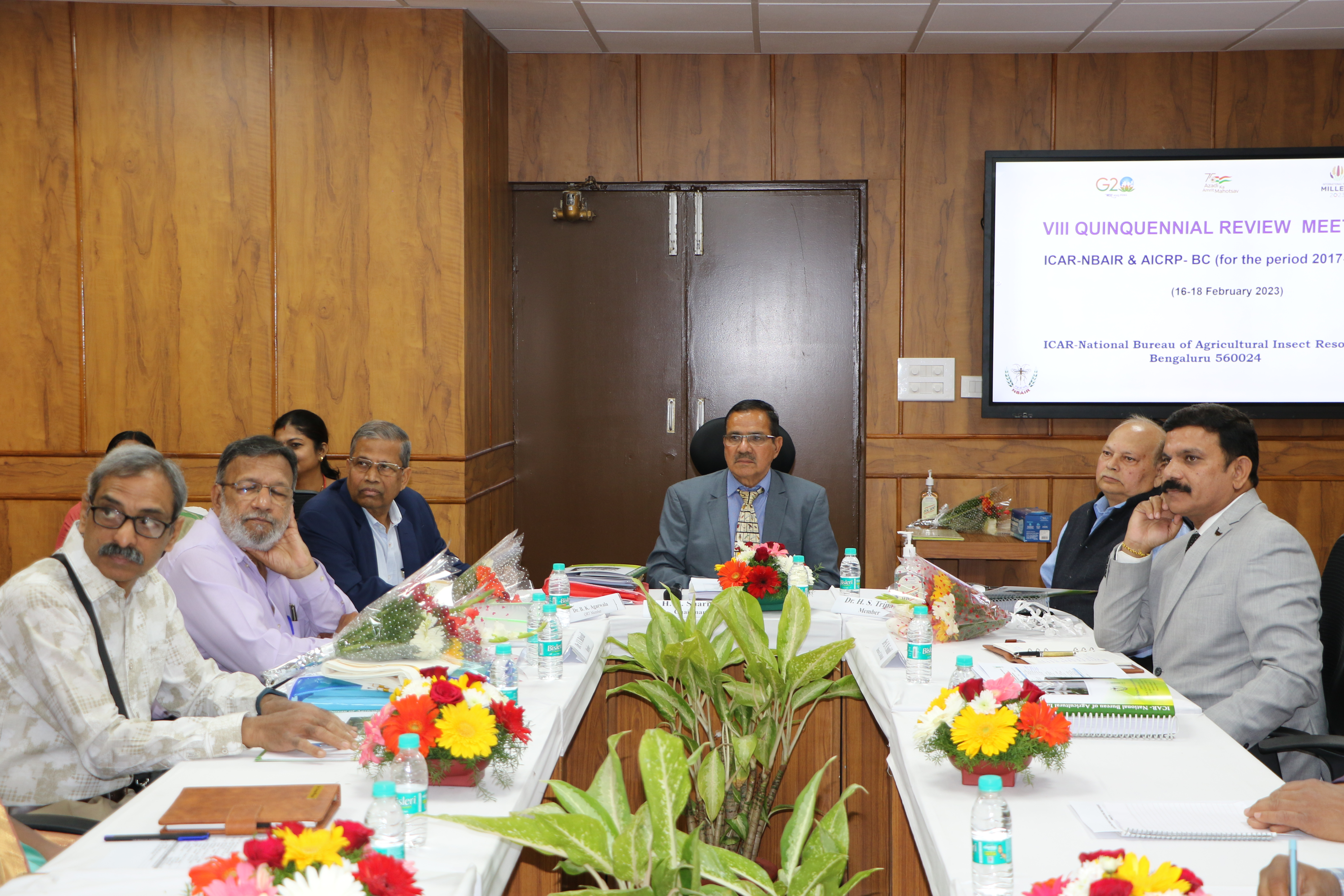 Quinquennial Review Team visited ICAR-NBAIR