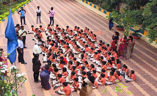 School children visit